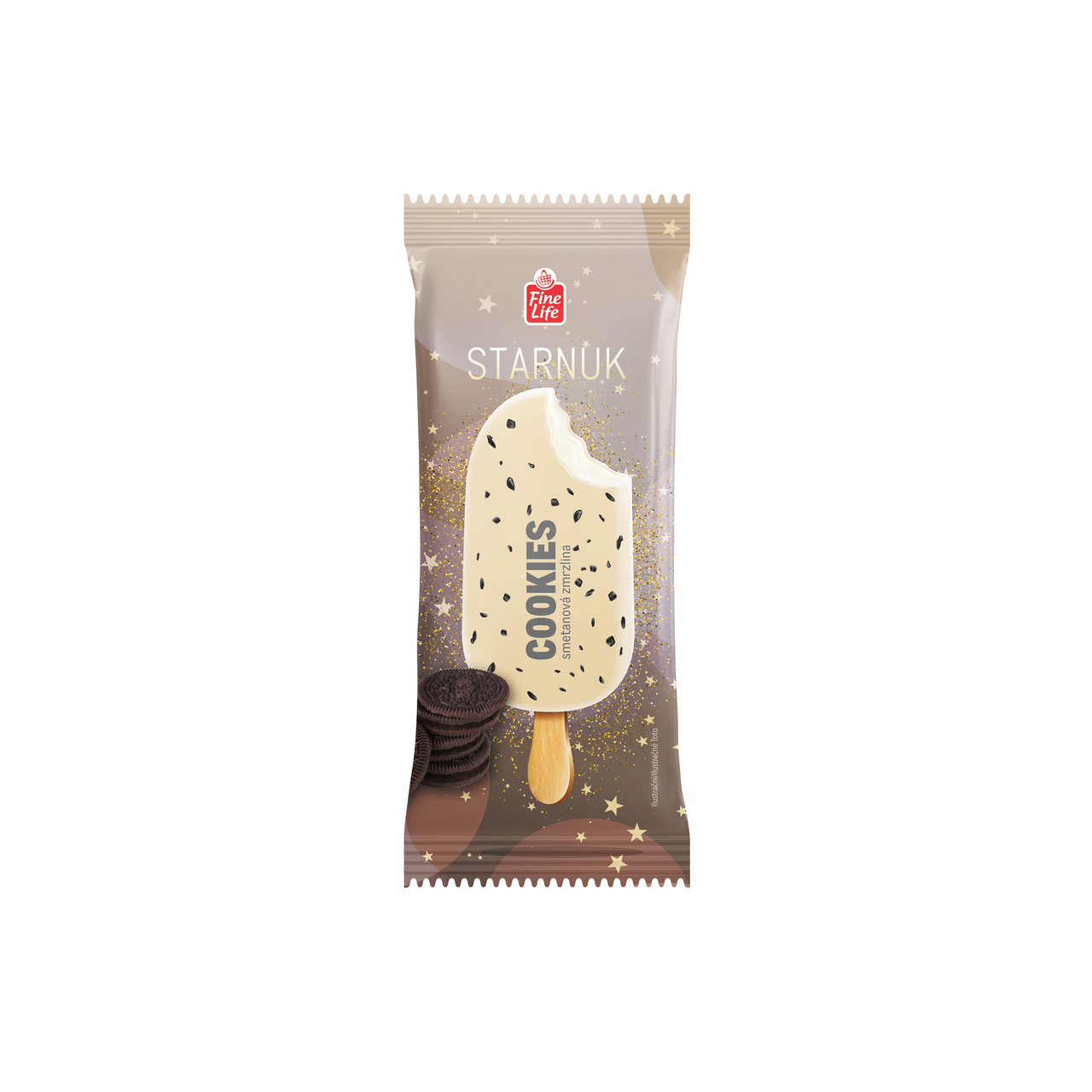 Fine Life Starnuk Cookie se smetanou mraž. 24 x 100 ml