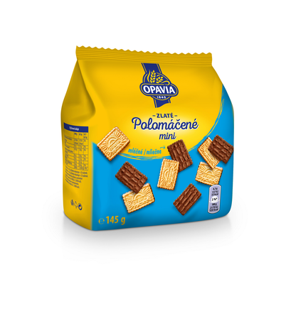 OPAVIA Zlaté polomáčené sušenky mini mléčné 12 x 145 g