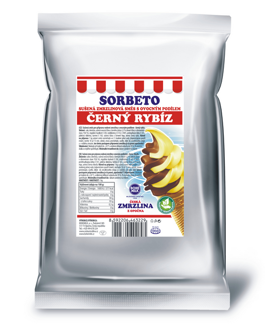 BOHEMILK Sorbeto s příchutí černého rybízu 1 kg