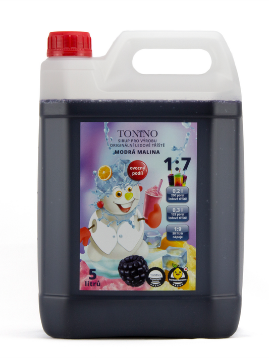 Tonino Ledová tříšť modrá malina 5 l